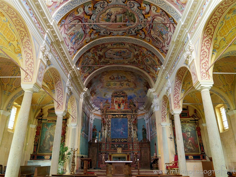 Trivero (Biella, Italy) - Interiors of the Old Church of the Sanctuary of the Virgin of the Moorland